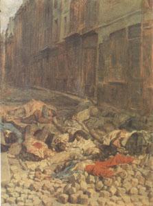 Ernest Meissonier The Barricade,Rue de la Mortellerie,June 1848 also called Menory of Civil War (mk05 china oil painting image